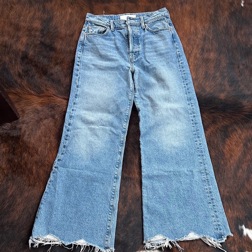 MOTHER Blue Flare & Wide Leg Jeans